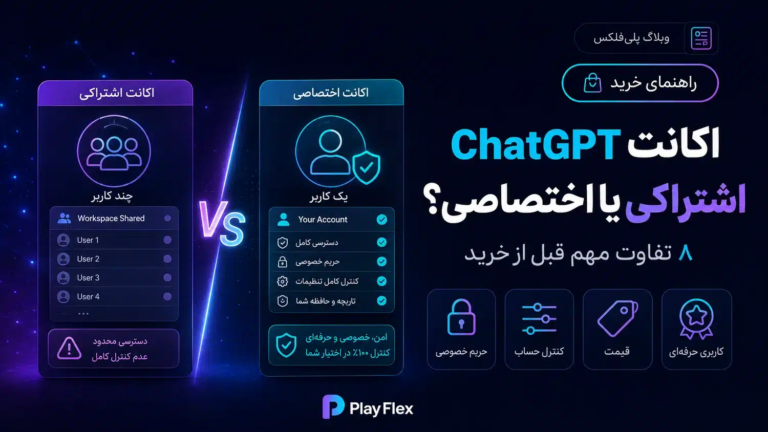 اکانت ChatGPT اشتراکی یا اختصاصی